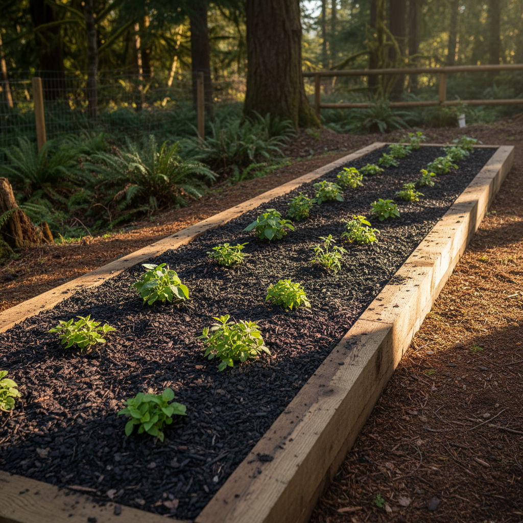 Finished garden bed